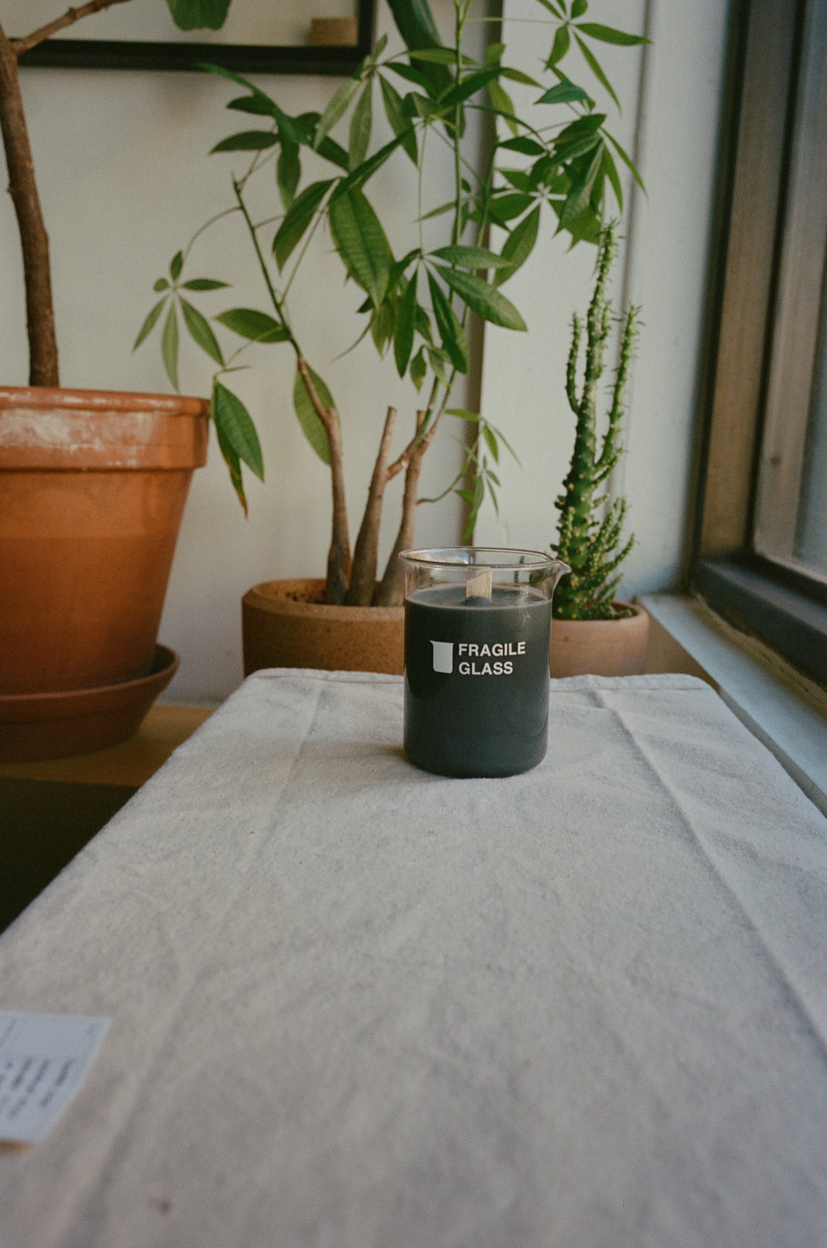 Fragile Glass "SMELL #1" Candle