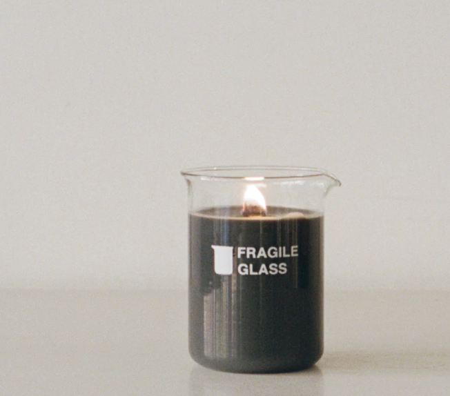 Fragile Glass "SMELL #1" Candle